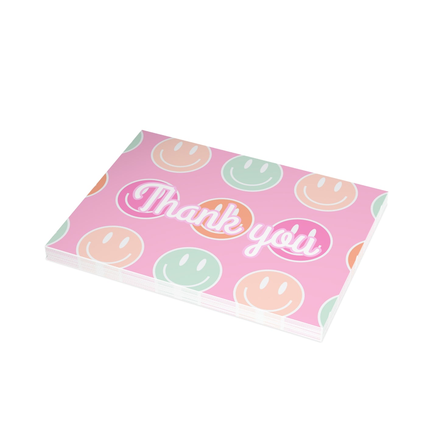 Smiley Face Thank You Cards Package Inserts