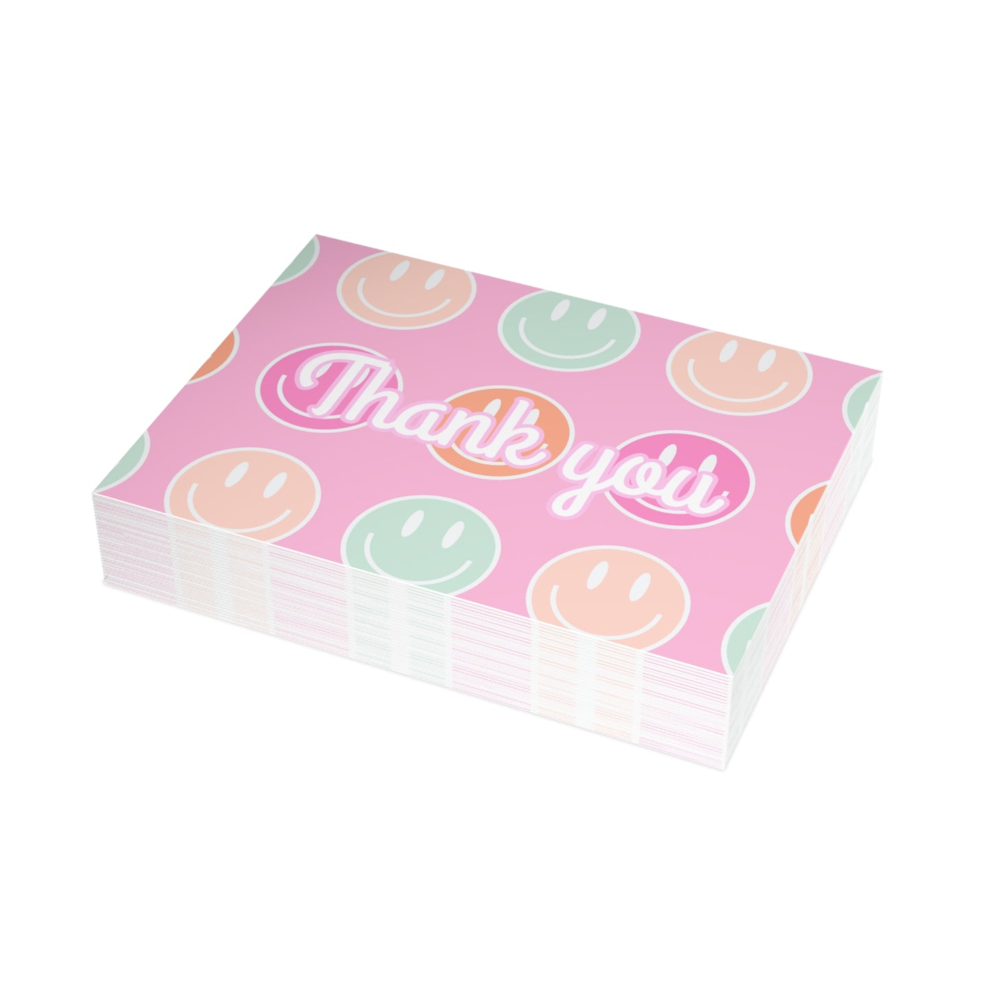 Smiley Face Thank You Cards Package Inserts