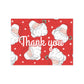 Red Santa Thank You Cards Package Inserts