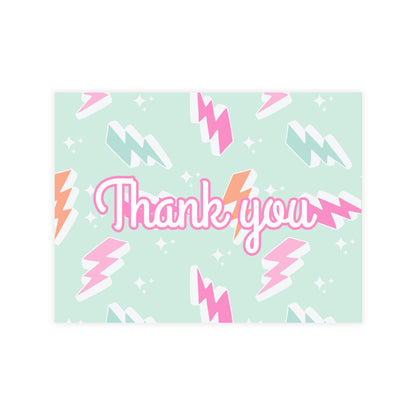 Lightning Bolt Thank You Cards Package Inserts