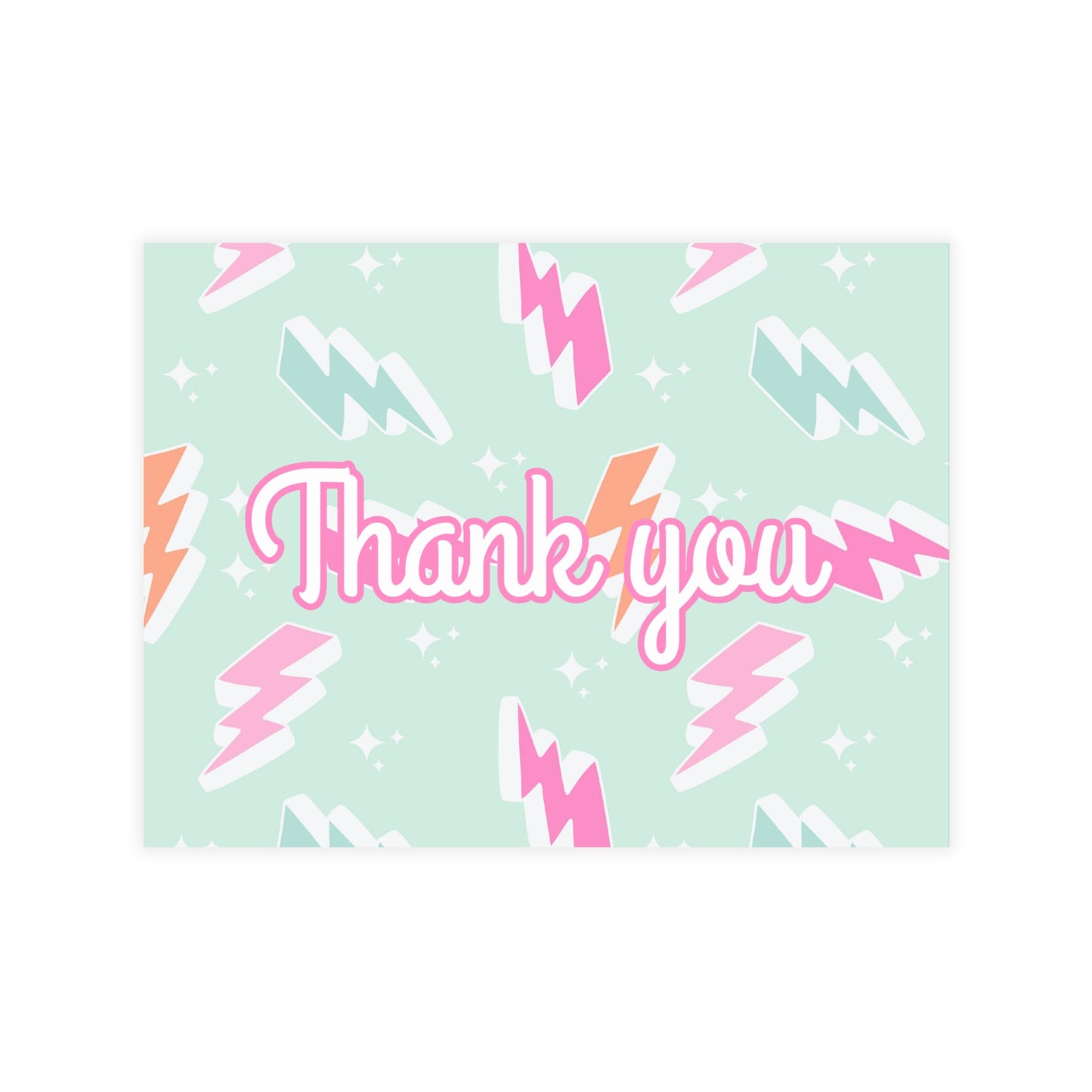 Lightning Bolt Thank You Cards Package Inserts