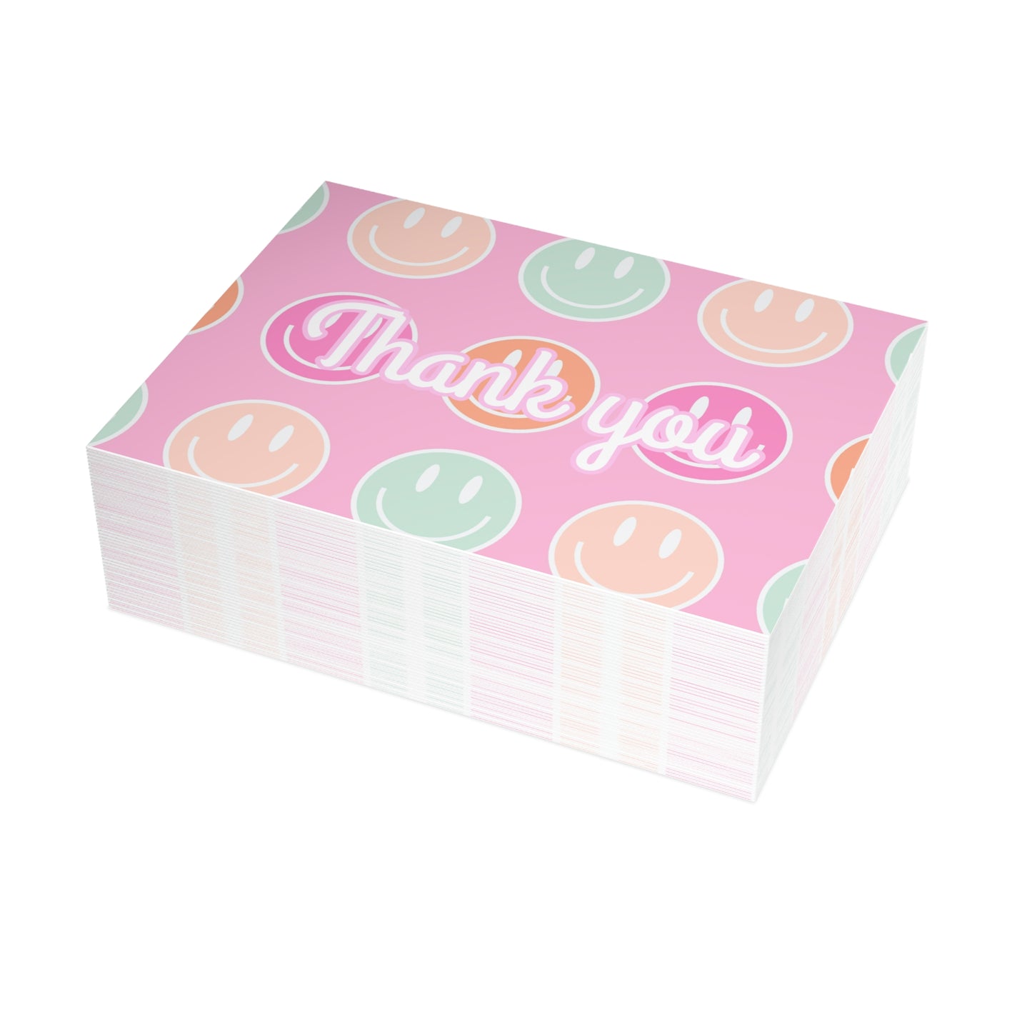 Smiley Face Thank You Cards Package Inserts