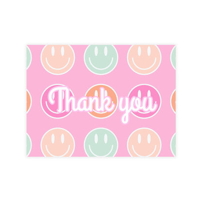 Smiley Face Thank You Cards Package Inserts