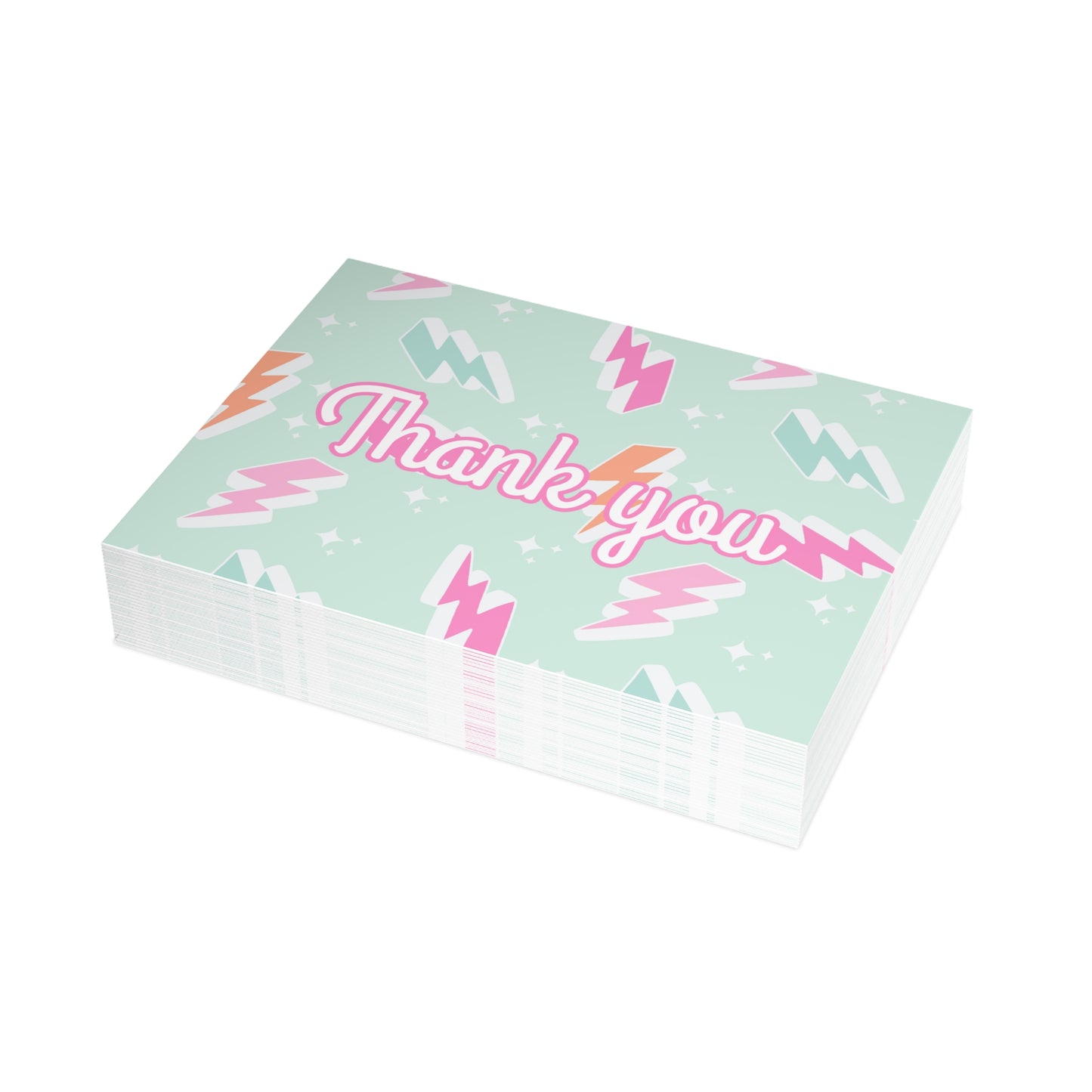 Lightning Bolt Thank You Cards Package Inserts